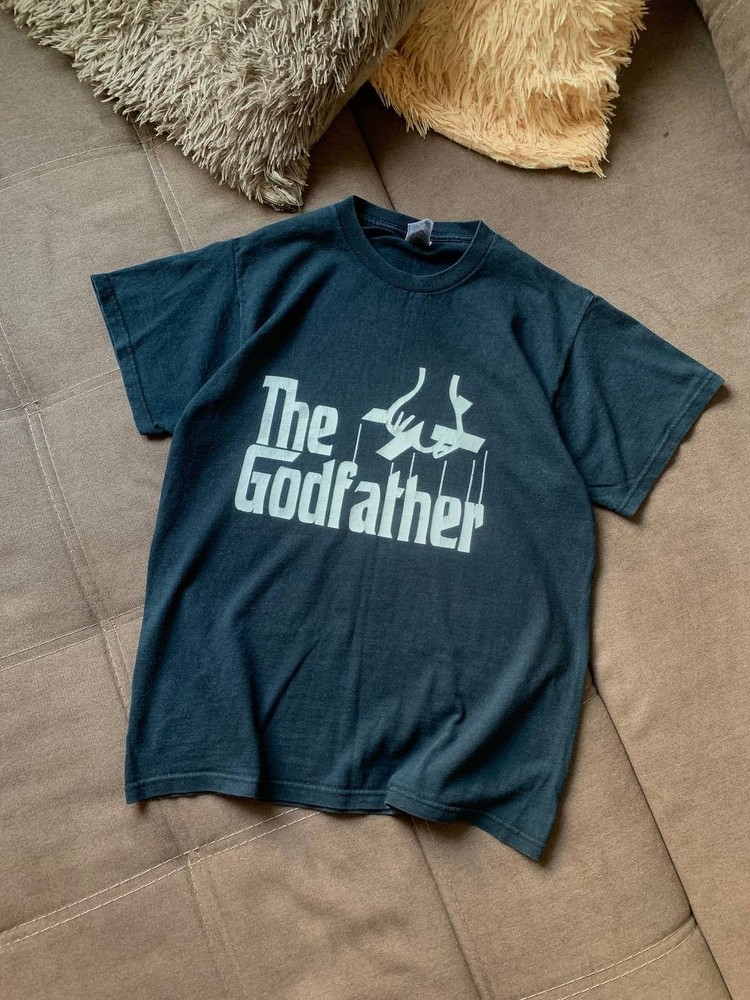 Vintage Y2K The Godfather il Padrino Italian European Movie Promo T Shirt SZ M