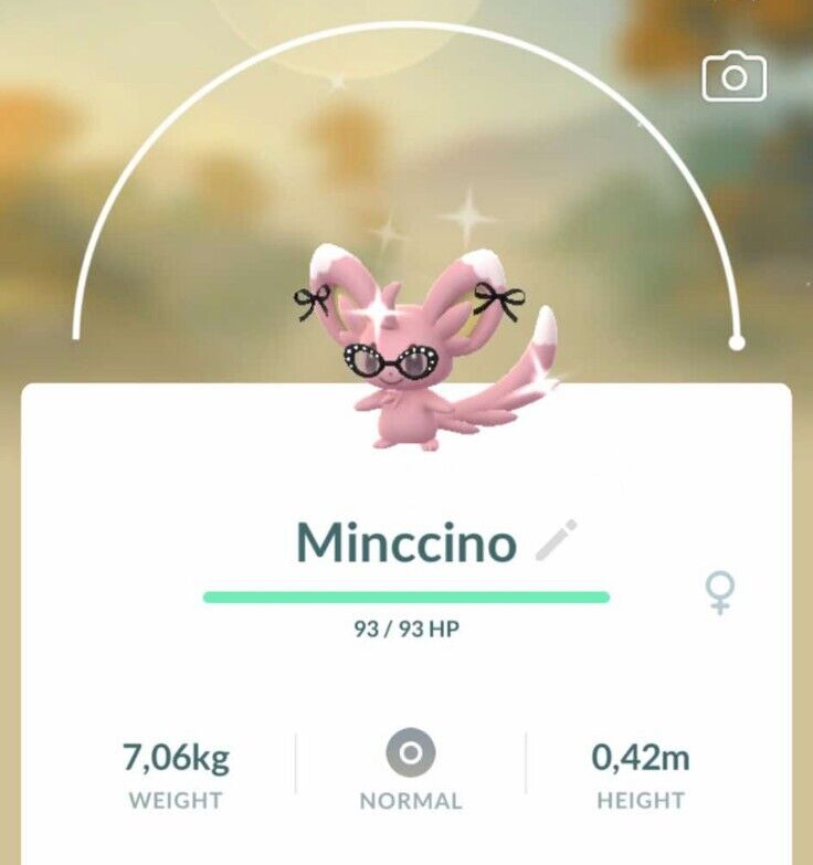 Shiny Minccino in stylish costume trade for 1M Stardust