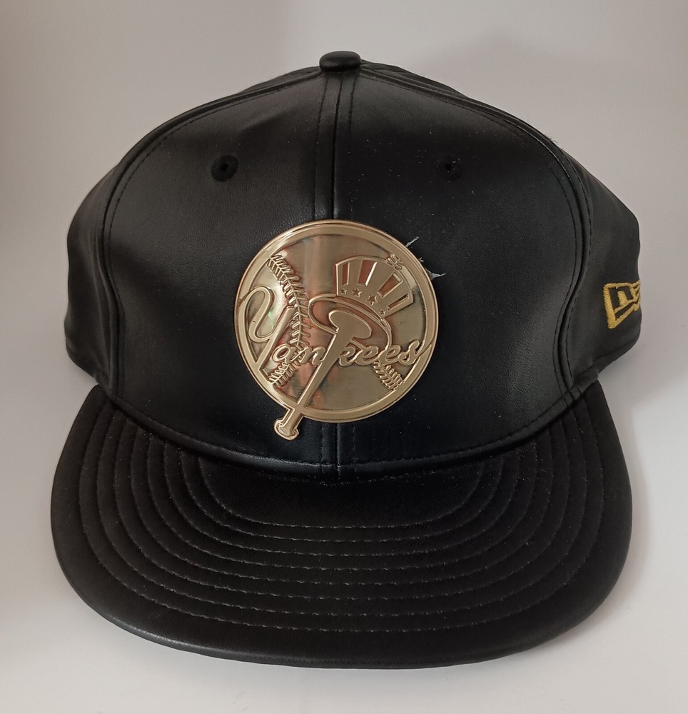 New Era Stadium Collection 9Fifty Strapback New York Yankees Black Gold Hat Cap