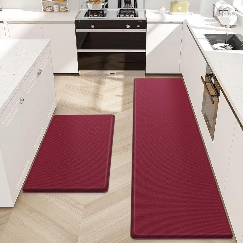 2-Pack Cushioned Kitchen Mats for Floor – Anti-Fatigue & Comfortable Rugs