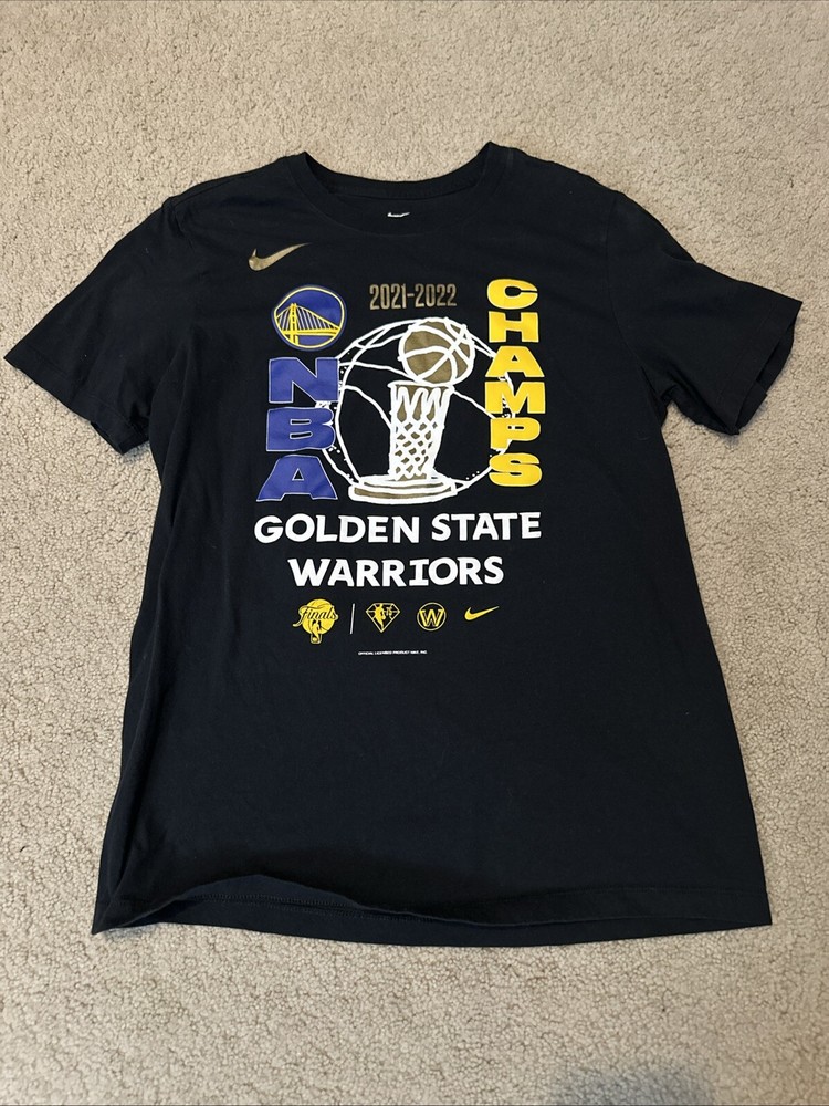 GOLDEN STATE WARRIORS NIKE 2022 NBA FINALS CHAMPIONS LOCKER ROOM T-SHIRT Medium