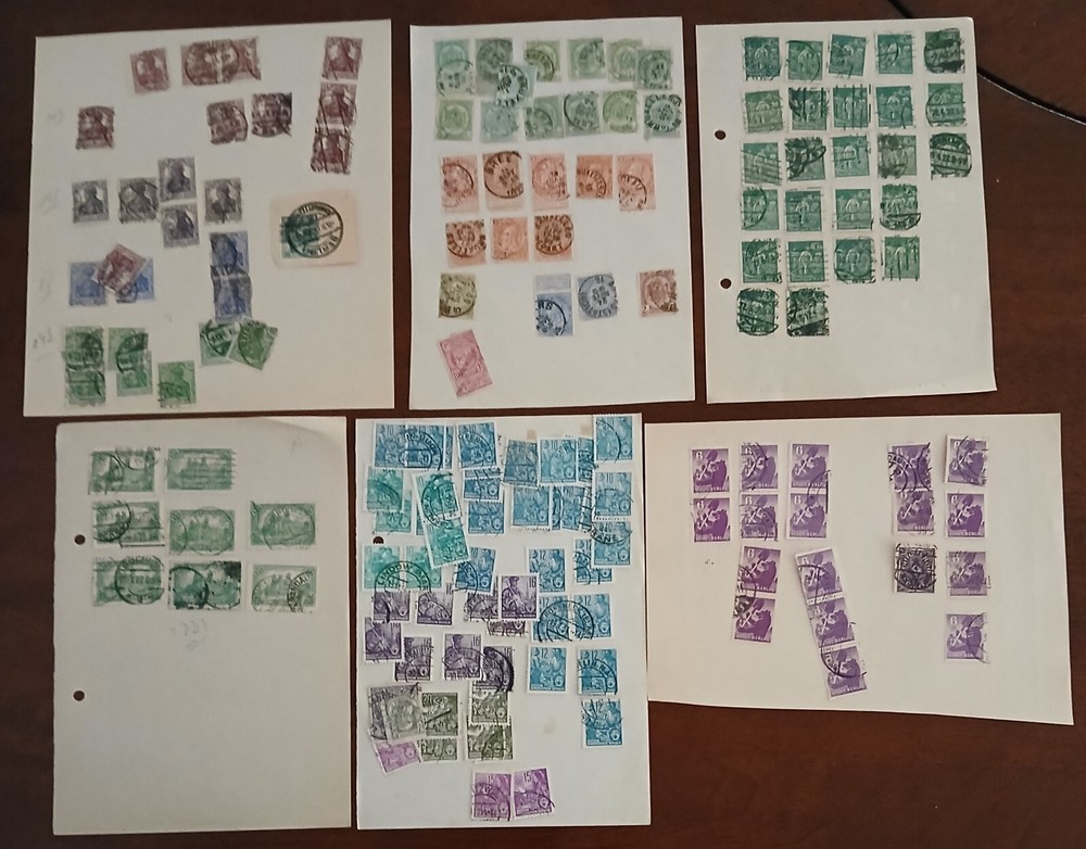 GERMANY - LOT OF STAMPS ON ALBUM PAGE  - #2002