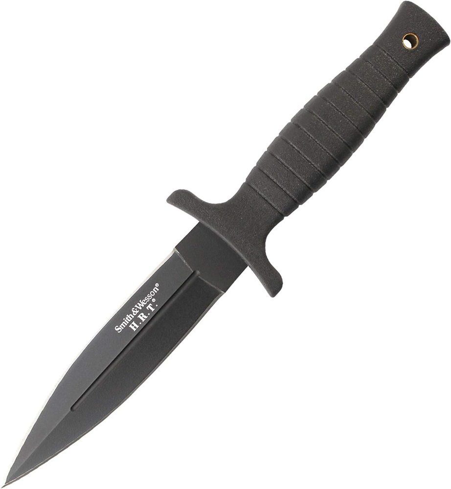 SWHRT9B 9In High Carbon S.S. Fixed Blade Knife with 4.7In Dual Edge Blade and TP