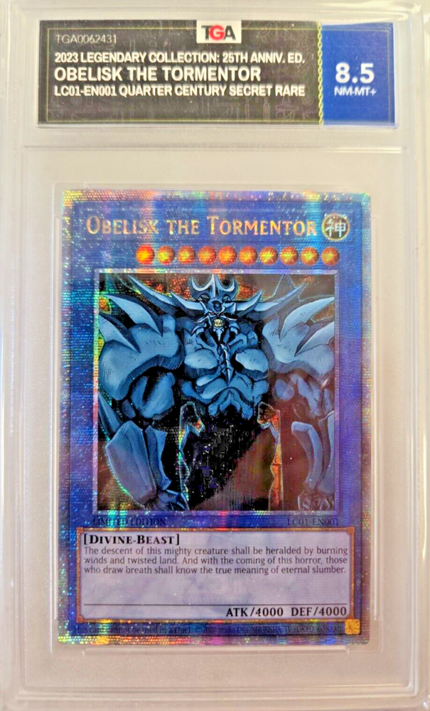 Yugioh 25th Anniversary Secret Rare Obelisk the Tormentor LC
