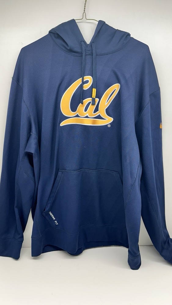 Nike Therma- Max  Cal Bears Pullover Hoodie Men XL Blue