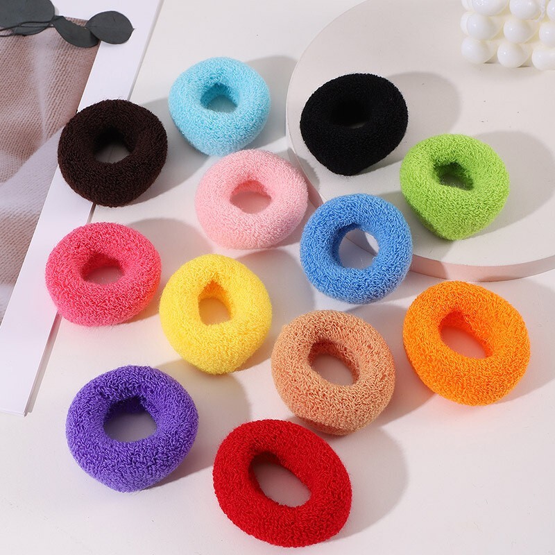 5 pack Extra Thick Strong Large bobble  endless Elastic Hair ties  Bands UK