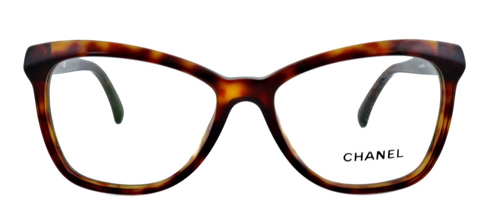 New CHANEL CH 3353 1580 54mm Brown Havana Cat Eye Eyeglasses Frames Italy
