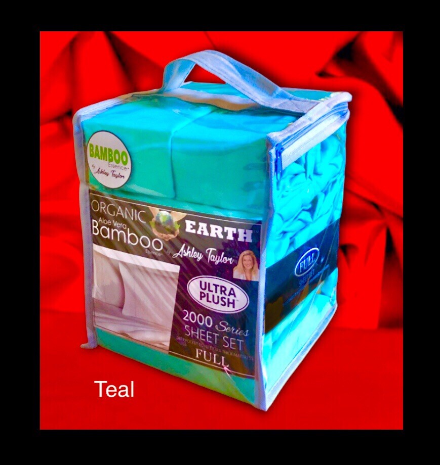 Ashley Taylor Aloe Vera Bamboo Full Sheet Set 2000 Thread Count Deep Pocket-image