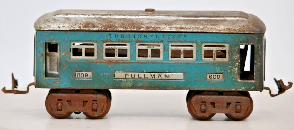 Vintage Lionel O Gauge 609 Pre War Metal Pullman Train Car