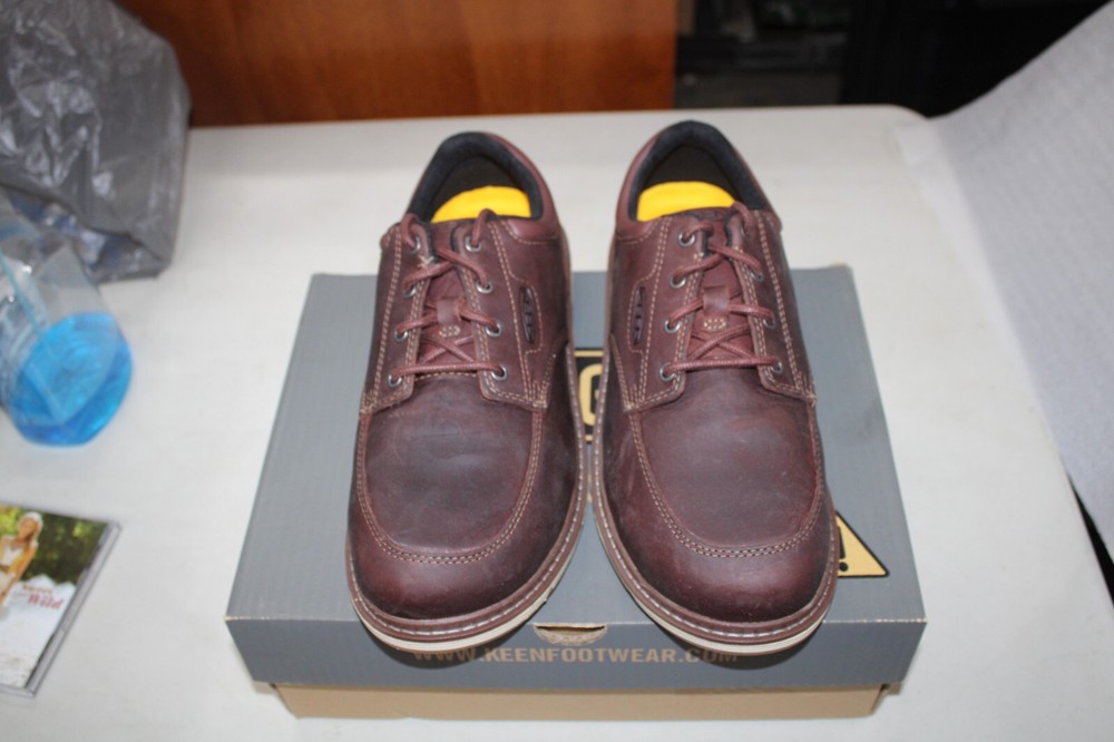 Keen San Jose Oxford Aluminum Toe Safety Shoes Men's Size 8.5 D Brown