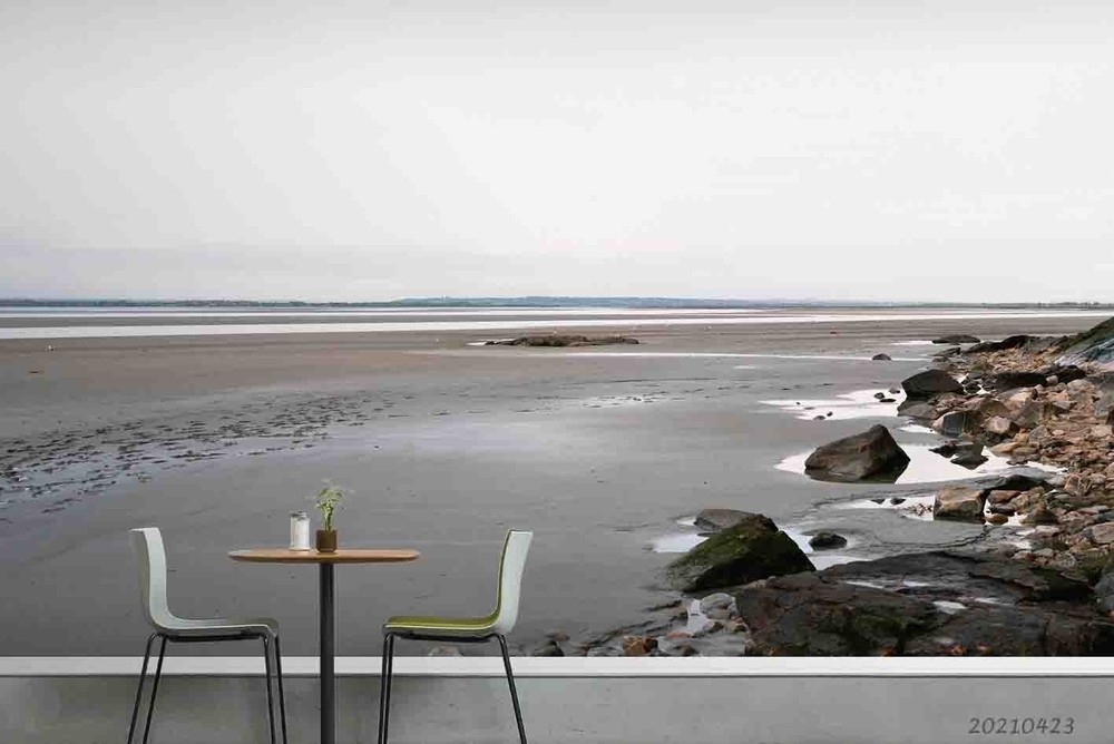 3D Sky Sea Beach Landscape Wall Murals Wallpaper Murals Wall Sticker 2