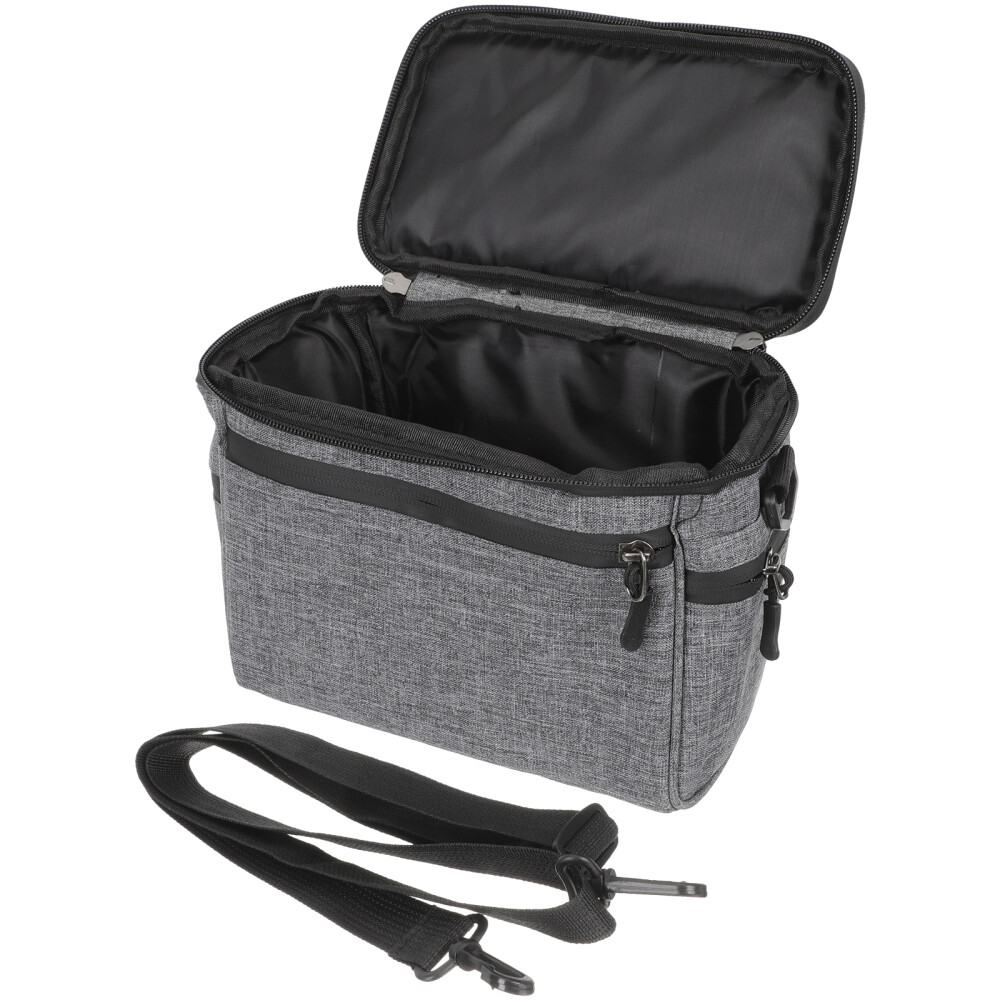 Fitness Bike Handlebar Bag with Front Storage Pouch and Phone Holder