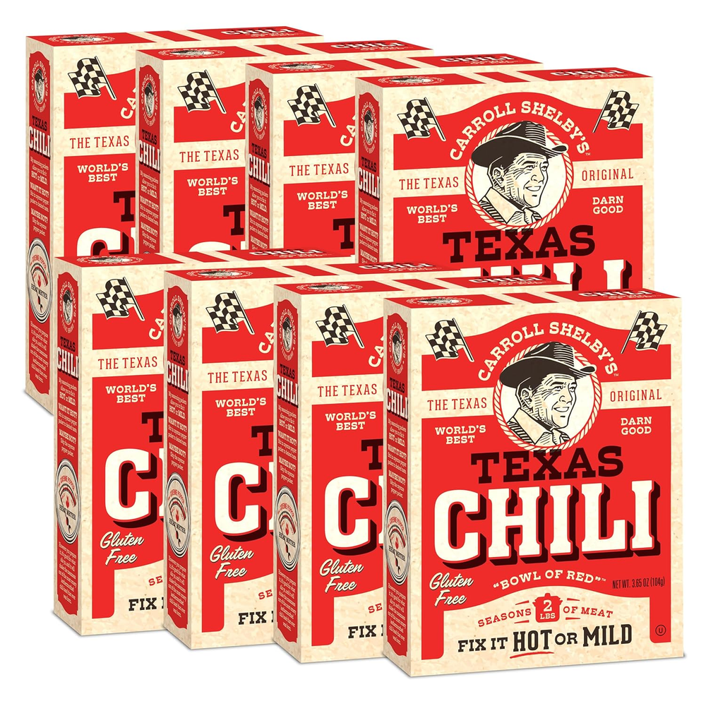 Carroll Shelby'S Original Texas Brand Chili Kit 3.65Oz Box (Pack of 8)