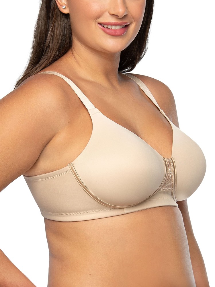 Women's Full Figure Back Smoothing Bra with 4-Way Stretch Fabric & Light Support  