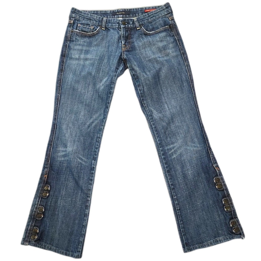 Citizens of Humanity Flare Leg Jeans with Button Accent Size 30x29