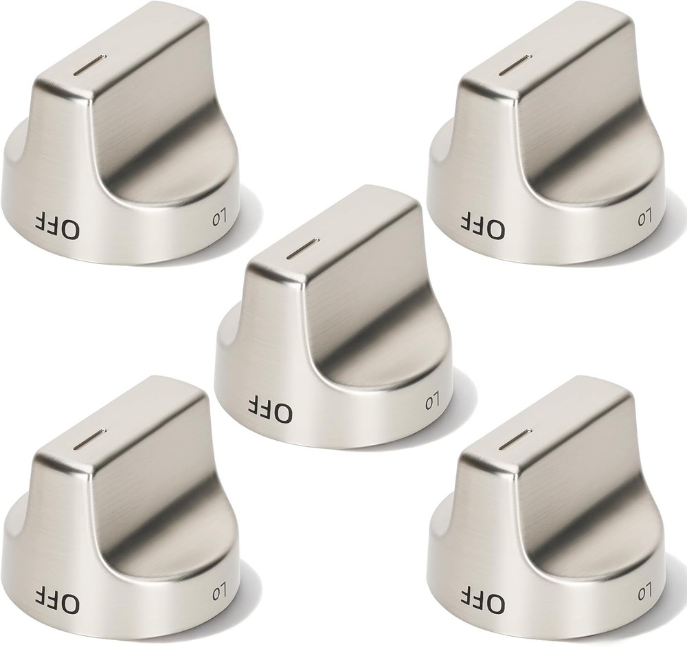 Metal W11239985 W10850015 Stove Knob Replacement Compatible with Whirlpool WFG52