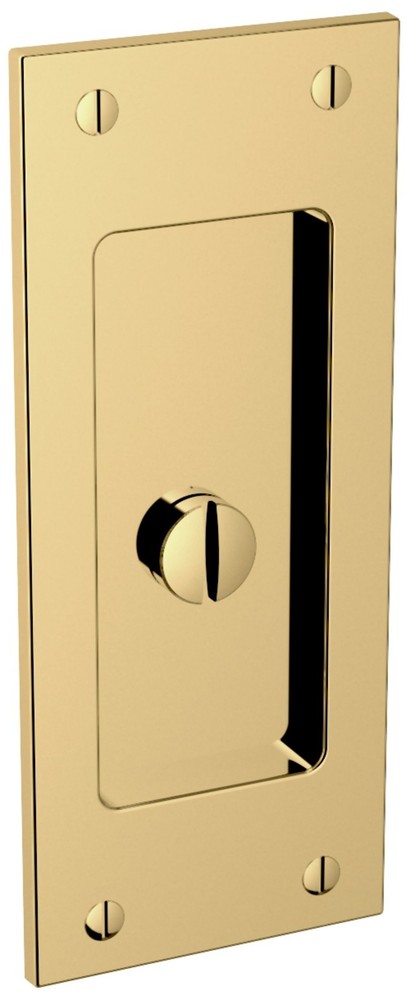 Baldwin PD006.PRIV Santa Monica Privacy Pocket Door Lock - Brass