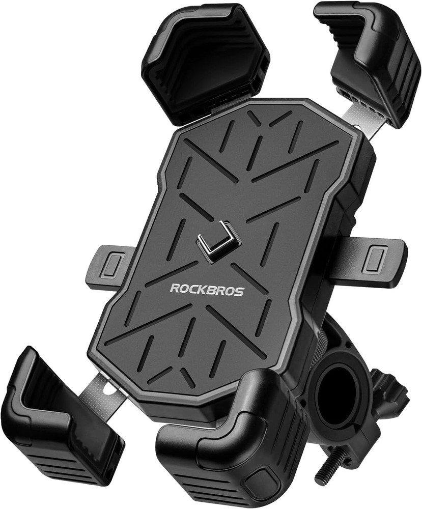 ROCKBROS Bike Phone Holder Mount for4.5-7.1''Phone,Quick Release Handlebar Clamp