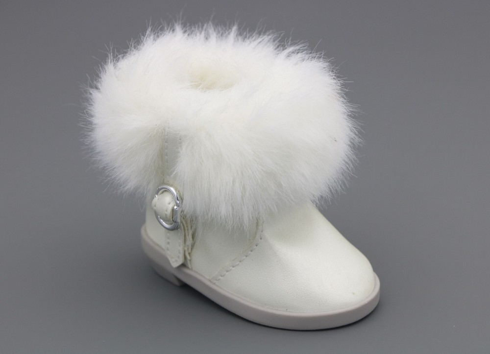 American Girl Doll Navy Fur-Trimmed Boot Right Shoe Replacement