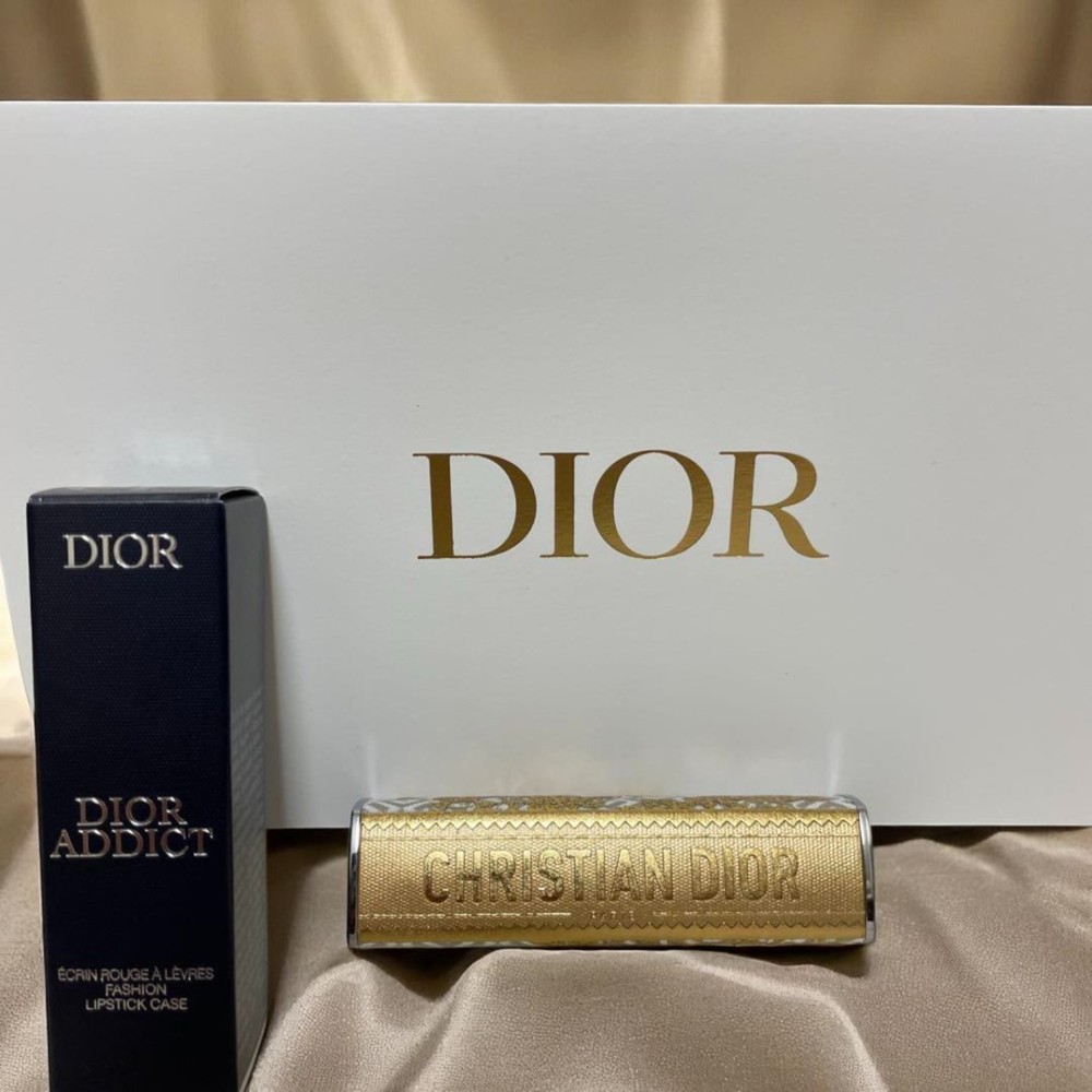 Christian Dior Limited Edition Gold Jewelry Style Lipstick Case