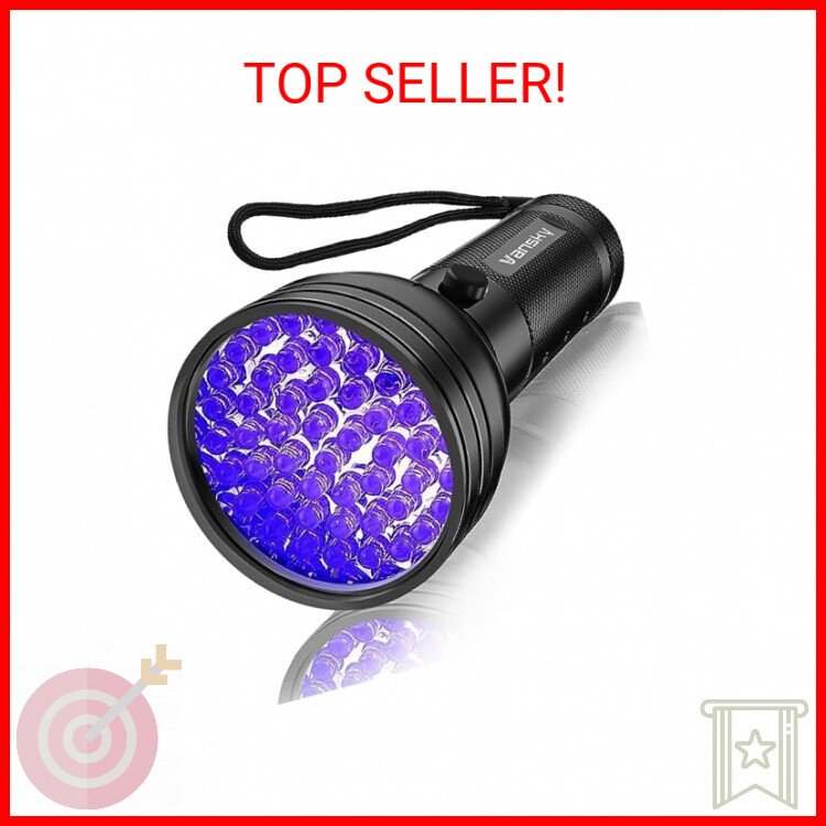 Vansky UV Flashlight Black Light, 51 LED Blacklight Pet Urine Detector for Dog/C