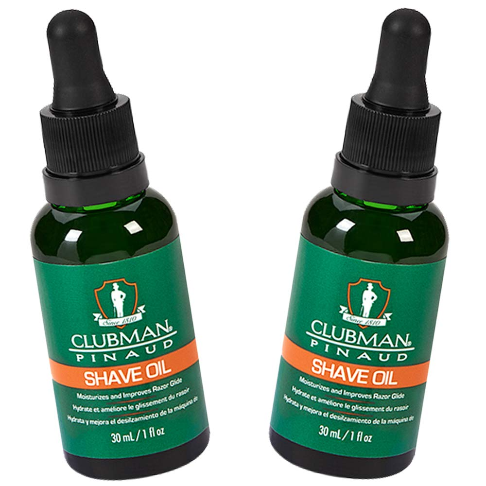 Pinaud Shave Oil, Beard Oil, Moisturizes and Improves Razor Glide, 1 Oz. (2-Pack