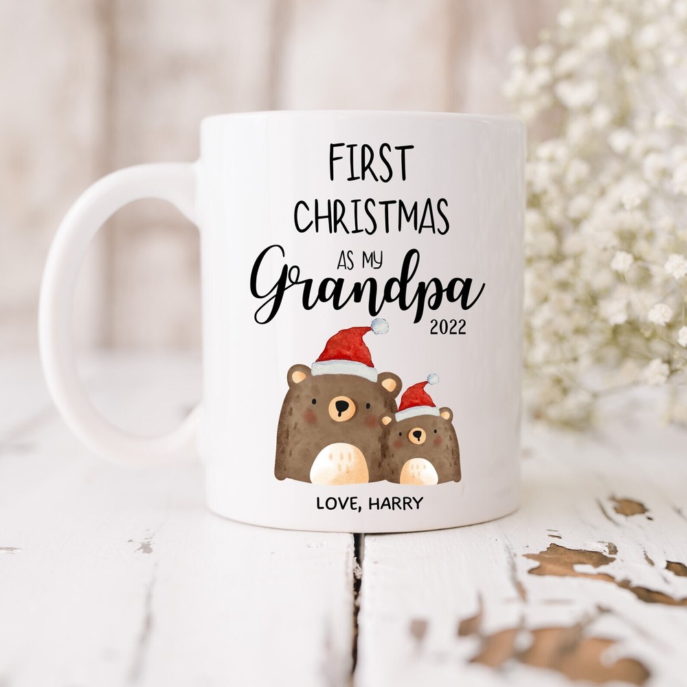 Grandad First Christmas Mug Cup Grandpa 1st Christmas Present 2022 New