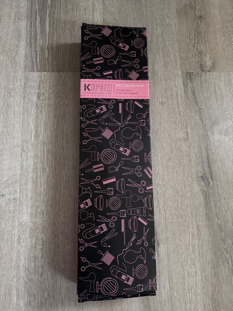 KIPOZI 1Inch Curling Iron Hair Curler Ceramic Dual Voltage Auto Shut-Off Styling