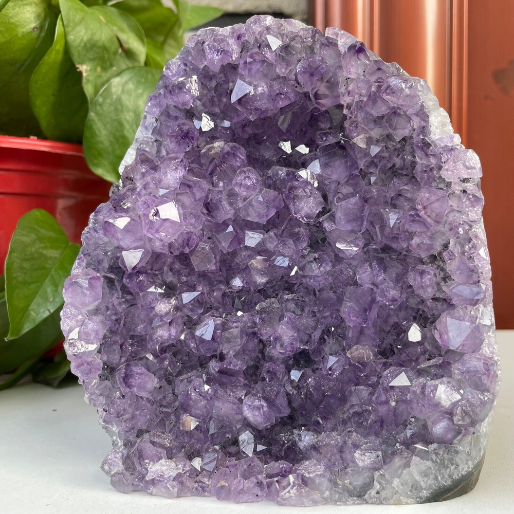 2500g Natural Amethyst Geode Cluster with Quartz Crystal Cave Mineral Specimen