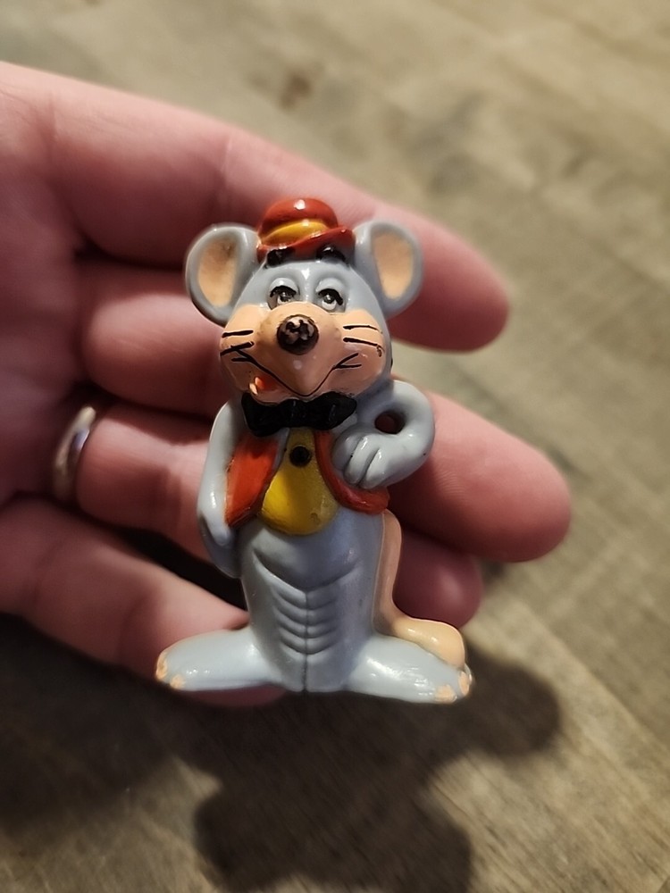 Chuck E Cheese Mouse PVC Figurine Figure Toy Show Biz Pizza Time Vintage