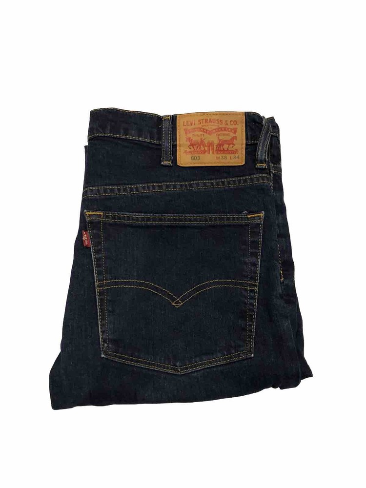 Levi's Mens Blue Denim 603 Jeans W38 L34
