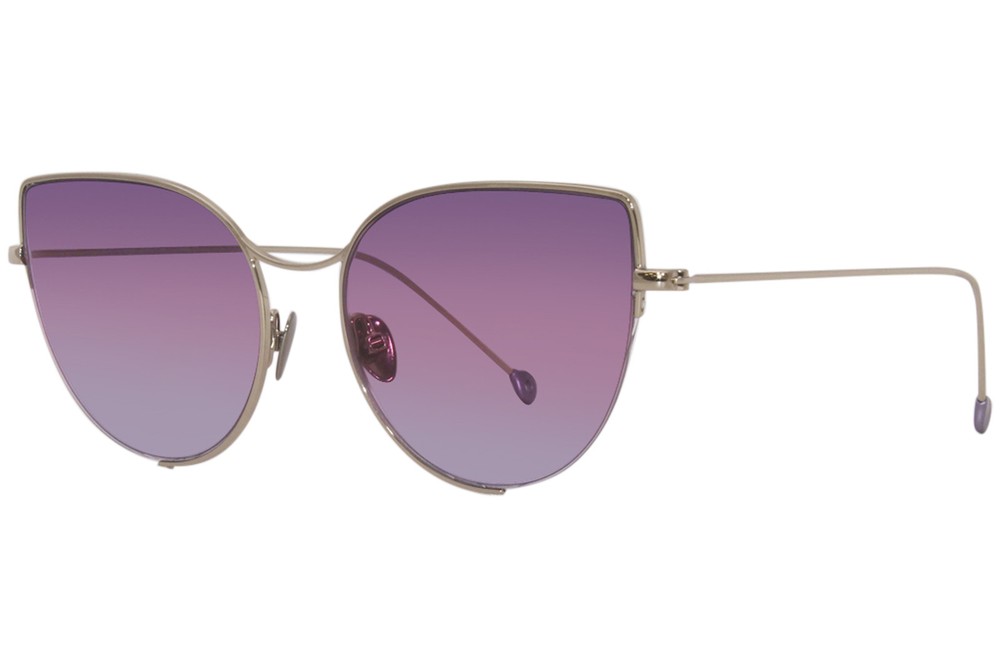 Nathalie Blanc Alexandra 252 Womens Sunglasses Gold Grey Purple Gradient 55mm