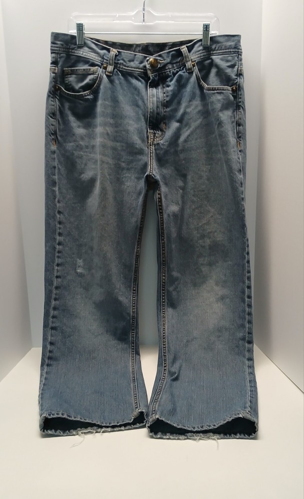 Ecko Unltd Mens 36x30 Baggy Raw Uncut Skater Grunge Goth Hip Hop Jeans  