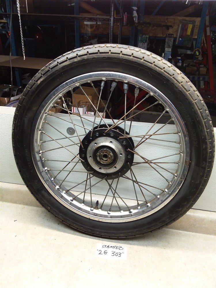 Kawasaki Z1 900 Early Rare DATE CODE 2G 303 Front Wheel Rim 1972 1973 ANXC34