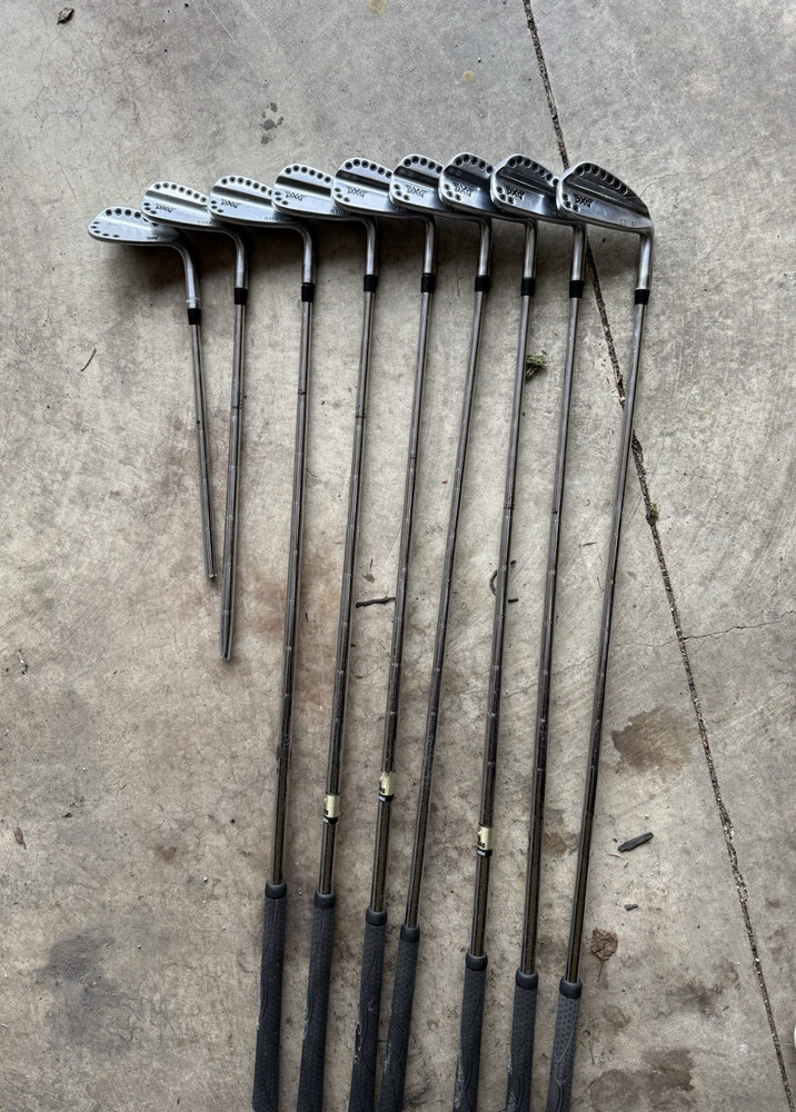 PXG 0311XF Iron Set 4-9,W,GW,SW Stiff Steel RH Silver/Black Used