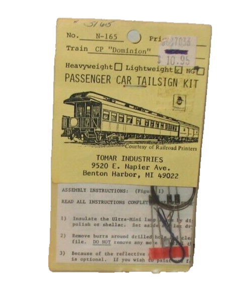 N Scale Tomar Industries CP 