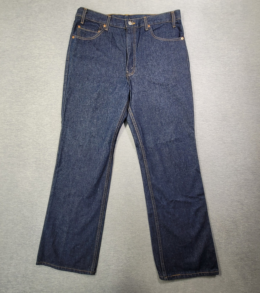 Levis 517 Jeans Mens 36x30 Blue Original Bootcut Cowboy Western Work Denim