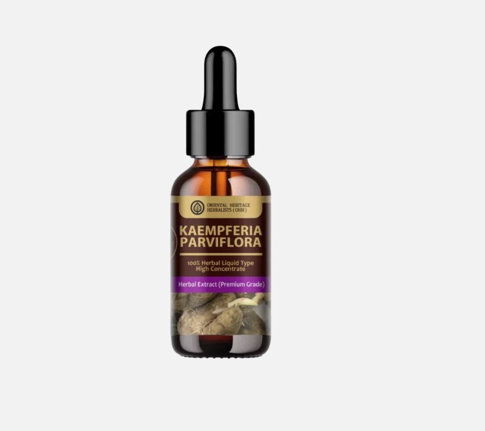 Black Ginger Herbal Extract Liquid Kaempferia Parviflora Natural Galingale 25ml.