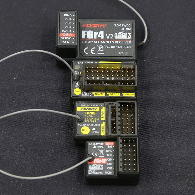 1PCS FLYSKY FGR8B 2.4GHz 8CH Receiver PWM/ PPM/ i-bus Output AFHDS3 Transmitters