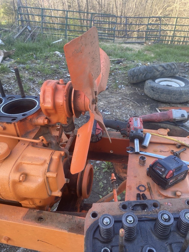 Allis Chalmers WD45 Cooling System Water Pump with Fan  