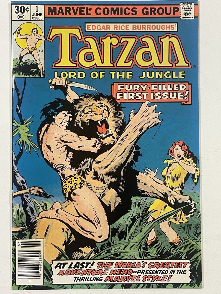 Tarzan #1 30 Cent Variant (Marvel Comics June 1977) - NM- Or 9.2