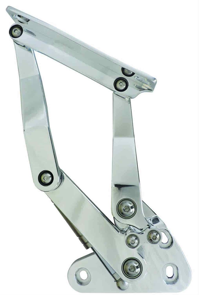 All American Billet HH-6772CT Billet Hood Hinges 1967-1972 GM Trucks Plain Style