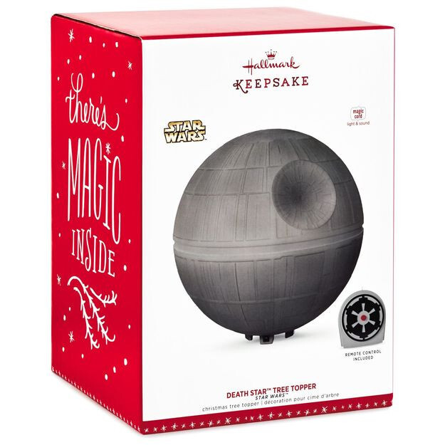 Hallmark 2017 Keepsake Star Wars Death Star Tree Topper Lights & Sound - NEW