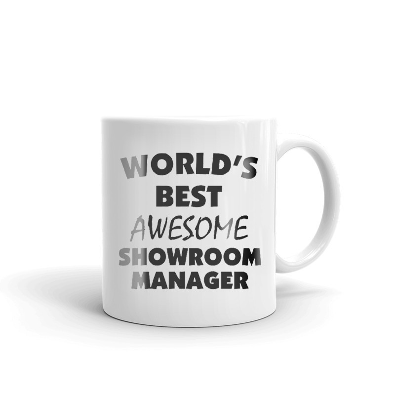 World's Best Awesome Showroom Manager Coffee Tea Ceramic Mug Office Cup Gift