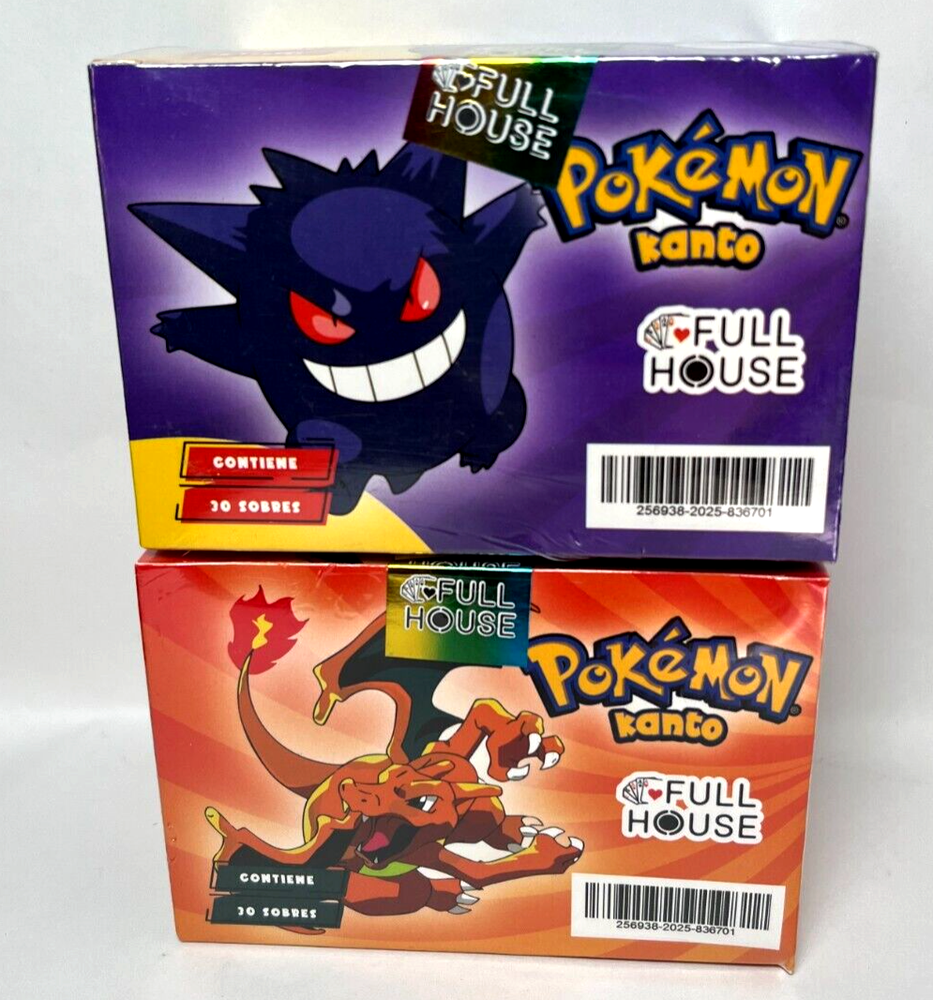 2025 Pokemon Kanto FH Booster Box 2-Pack Charizard Gengar Art