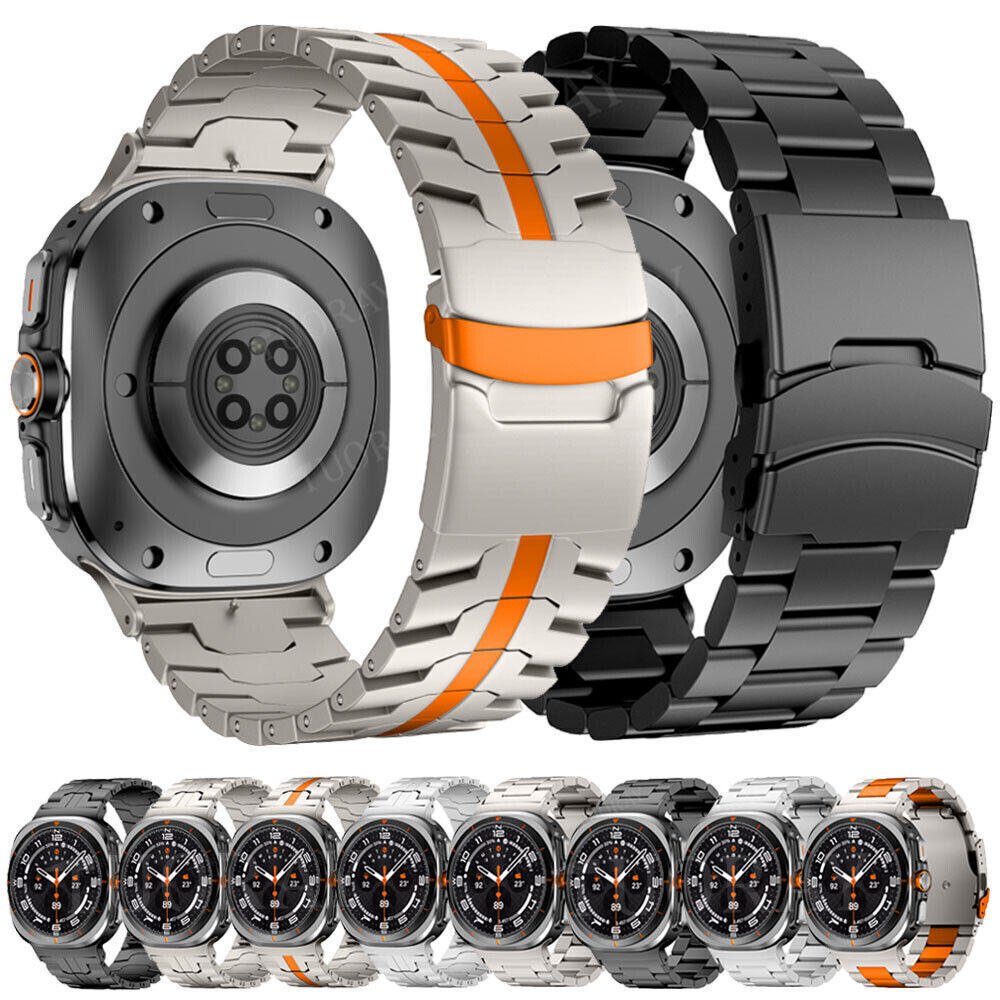 Metal Strap for Samsung Galaxy Watch Ultra 47mm Luxury Titanium Link Band Strap