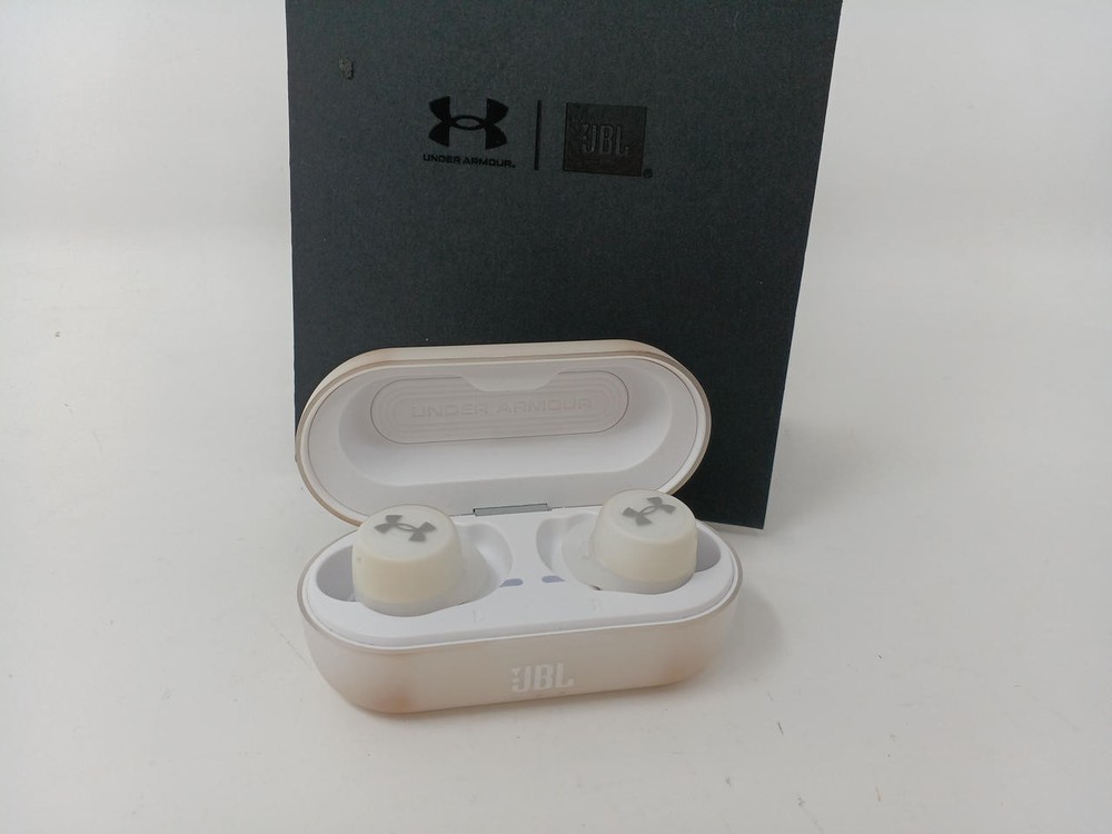 JBL UA True Wireless Streak Sport Earbuds in White