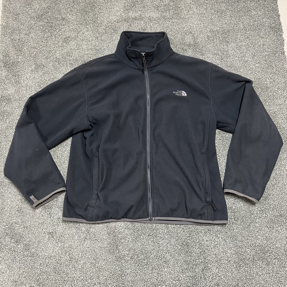 The North Face Fleece Jacket Black Full Zip Outdoor Men’s XL