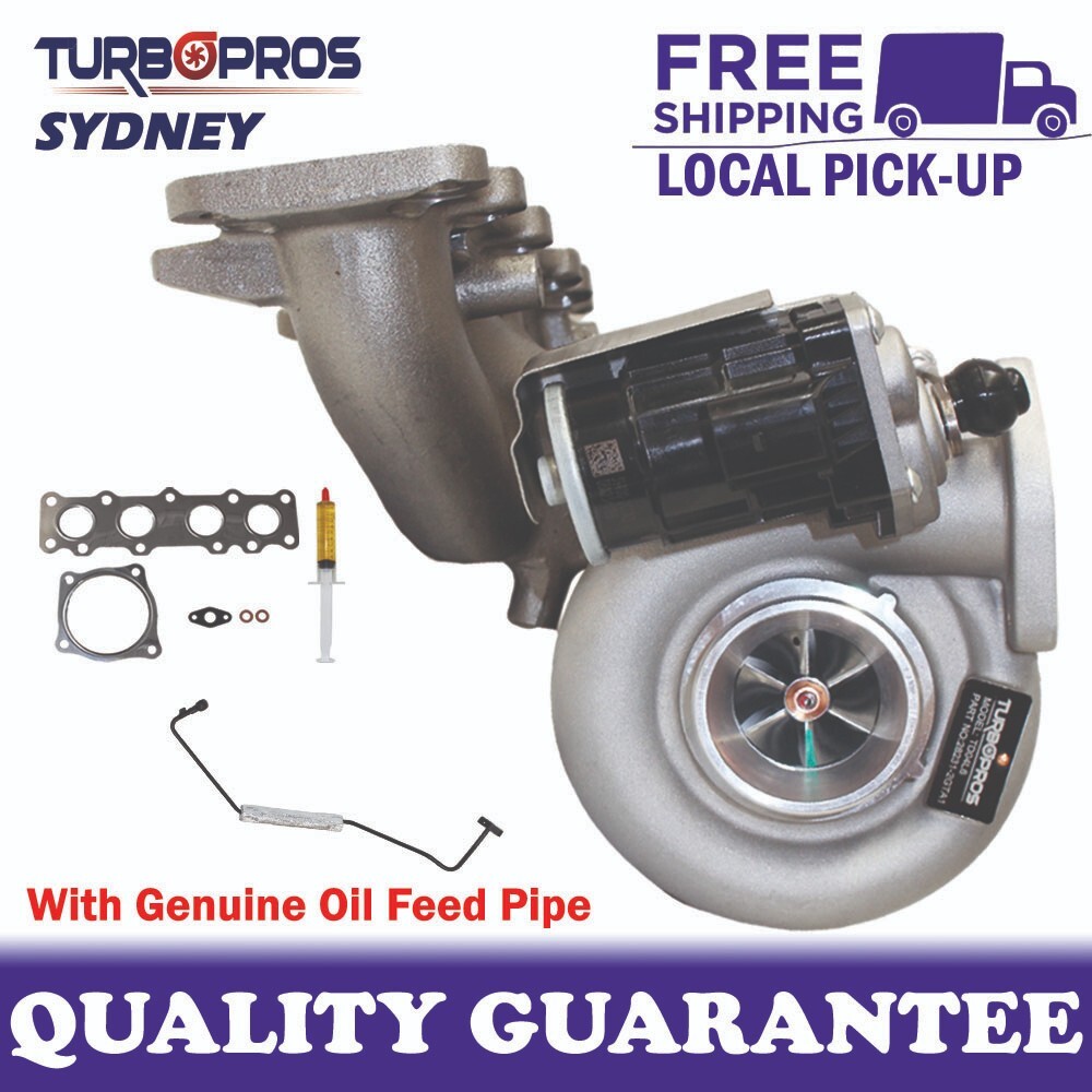 Upgrade Billet Turbo+Genuine Oil Feed Pipe For Kia Optima 2.0L 2015-2018