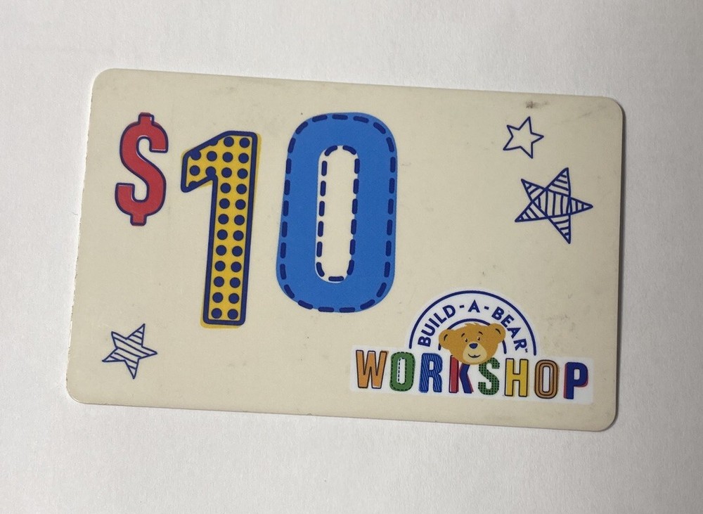 $10 Build-A-Bear Workshop Gift Card Voucher BAB Clothes BEAR BUCKS accessories-image